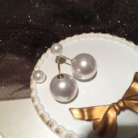 Sweet S925 Silver Needle Pearl Ball Earrings main image 6