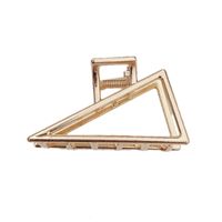 Retro Simple Large Geometric Triangle Metal Hairpin main image 6