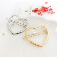 Simple New All-match Alloy Heart-shaped Hairpin main image 1
