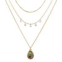 Simple Multi-layered Fashion Abalone Shell Necklace main image 1