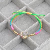 Micro-set Color Zircon Woven Adjustable Bracelet Nhyl126023 sku image 3