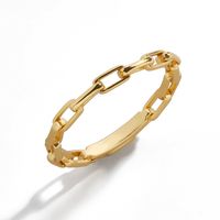 Fashion Golden Simple Ring main image 6