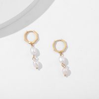 New Simple Imitation Pearl Long Earrings main image 1