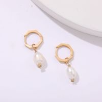 New Simple Imitation Pearl Long Earrings main image 3