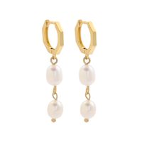 New Simple Imitation Pearl Long Earrings main image 6