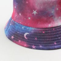 Double-sided Short Brim Fashion Starry Fisherman Hat main image 5