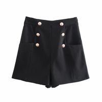 Women's Streetwear Shorts Button Casual Pants Straight Pants main image 6