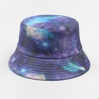 Double-sided Short Brim Fashion Starry Fisherman Hat sku image 2