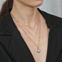 Fashion Abalone Shell Pendant Multi-layer Necklace main image 6