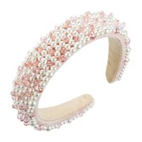 Baroque New Fashion Pearl Headband main image 6