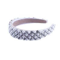 New Fashion Baroque Pearl Geometric Headband main image 6