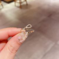 Korea Fashion Simple Knotted Bow Open Ring main image 3