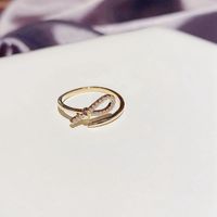 Korea Fashion Simple Knotted Bow Open Ring main image 6