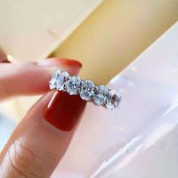 New Simple Oval Open-end Zircon Ring sku image 2