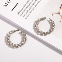 Retro Geometric Fashion Pearl Earrings sku image 39