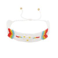 Simple Bohemian Rainbow Beaded Small Daisy Bracelet main image 6
