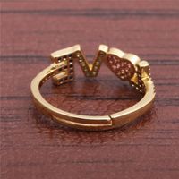 Fashion Micro Inlaid Love Zircon Ring main image 5