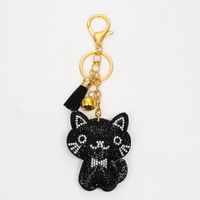 Korean Velvet Cat Fur Ball Keychain sku image 2