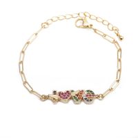 New Fashion Micro-inlaid Zircon Love Bracelet sku image 1