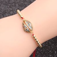 Pulsera De Concha De Circón Con Micro Incrustaciones De Cobre De Moda sku image 2