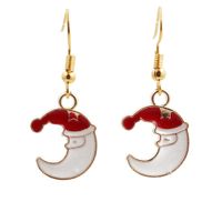 Christmas Fashion Moon Earrings sku image 1