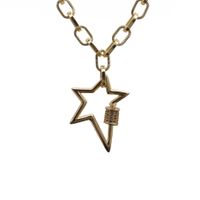 Zirkon Pentagramm Halskette sku image 1
