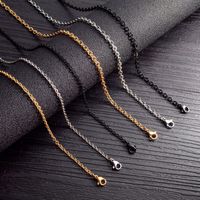 Titan Stahl Einfacher Stil Polieren Geometrisch Halskette main image 2
