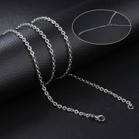 Titanium Steel Simple Style Polishing Geometric Necklace main image 3