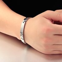 Korean New Simple Titanium Steel Bracelet main image 5