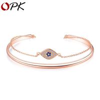 New Simple Copper Diamond Eye Bracelet main image 1