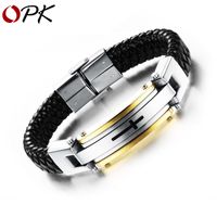 Retro Fashion Men's Classic Creative Cross Leather Bracelet main image 1