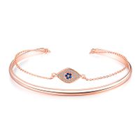 New Simple Copper Diamond Eye Bracelet sku image 1