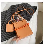 Fashion Tote Bag Acrylic Chain Handbag Shoulder Messenger Bag sku image 3