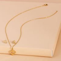 Fashion Cross Heart Shaped Necklace Earrings Set main image 4