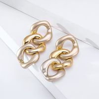 Fashion Irregular Twist Chain Earrings main image 4