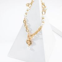 Simple Pearl Chain Ot Buckle Necklace main image 3