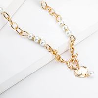 Simple Pearl Chain Ot Buckle Necklace main image 4