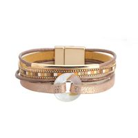 Bohemian Copper Tube Diamond Magnetic Buckle Bracelet main image 3