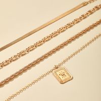 Simple New Snake Twist Chain Anklet 4-piece Set main image 5