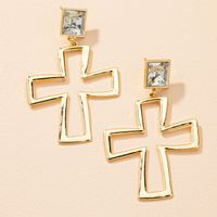 Fashion Cross Diamond Earrings main image 1