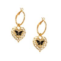 Simple Heart Fashion Butterfly Earrings main image 6