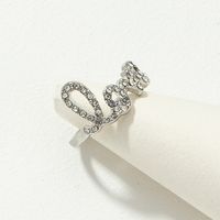 New Love Diamond Alloy Fashion Ring main image 4