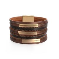 Bohemian Copper Pipe Wide-brimmed Bracelet sku image 1