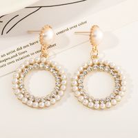 Fashion Round Five-pointed Star Pearl Earrings main image 5