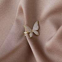 Retro Simple Zircon Butterfly Ear Bone Clip main image 3