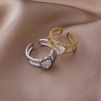 Fashion Crystal Love Ring main image 1