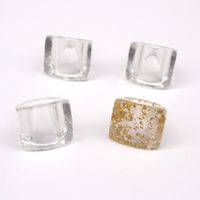 New Simple Transparent Square Ring main image 3