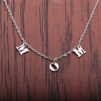 Stainless Steel Letters Mom Necklace main image 5