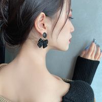 Korean Retro Bow Earrings main image 6
