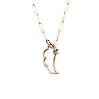 Collier Lune Zircon Hip-hop sku image 5